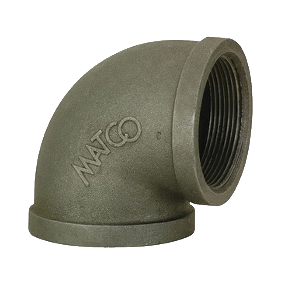 Matco-Norca, 1 1/2" Black Mall 90 Elbow