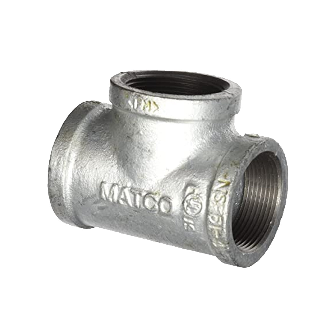 Matco-Norca, 1 1/2" Galvanized Mall Tee