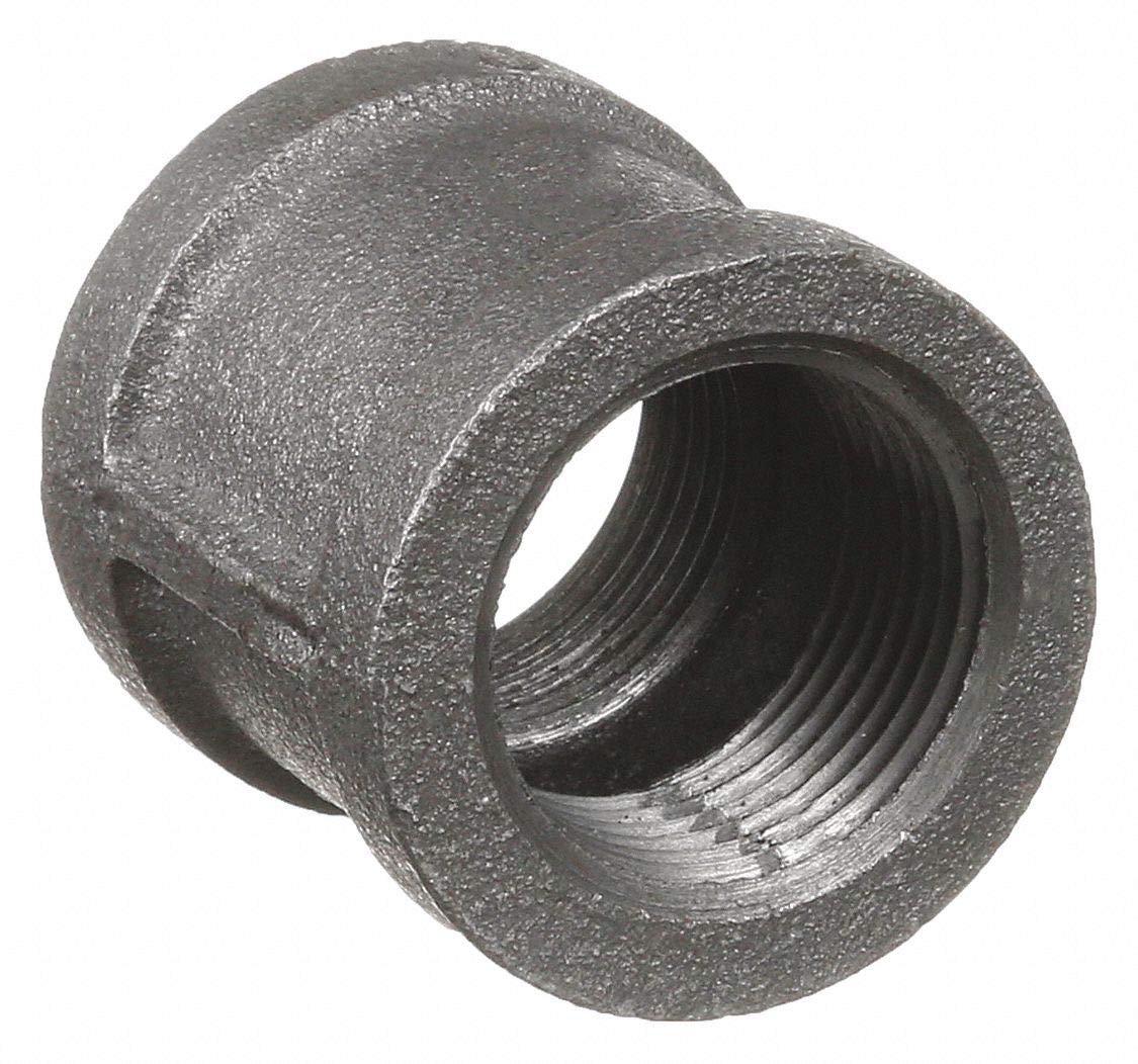 Matco-Norca, 1 1/2" x 3/4" Black Mall Coupling