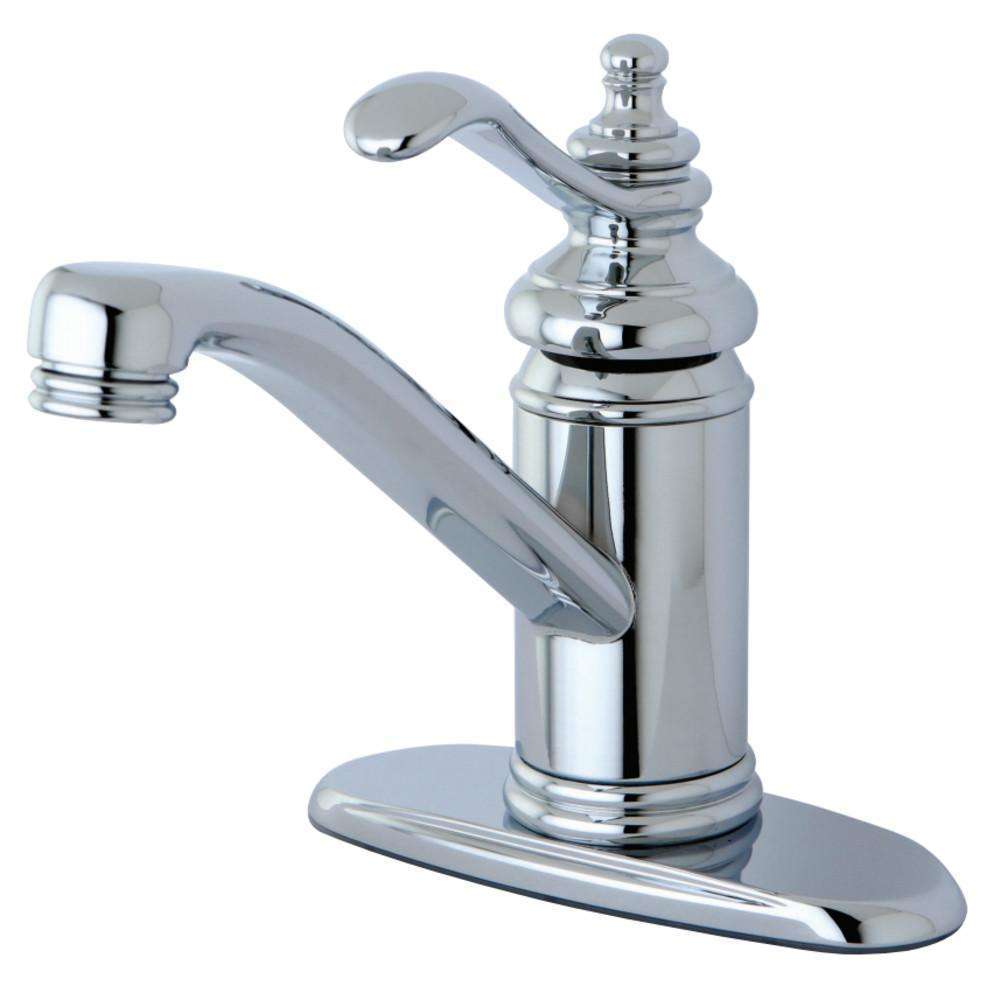 Kingston Brass, Kingston Brass KS3401TL Templeton 4" Single Handle Bathroom Faucet, Polished Chrome