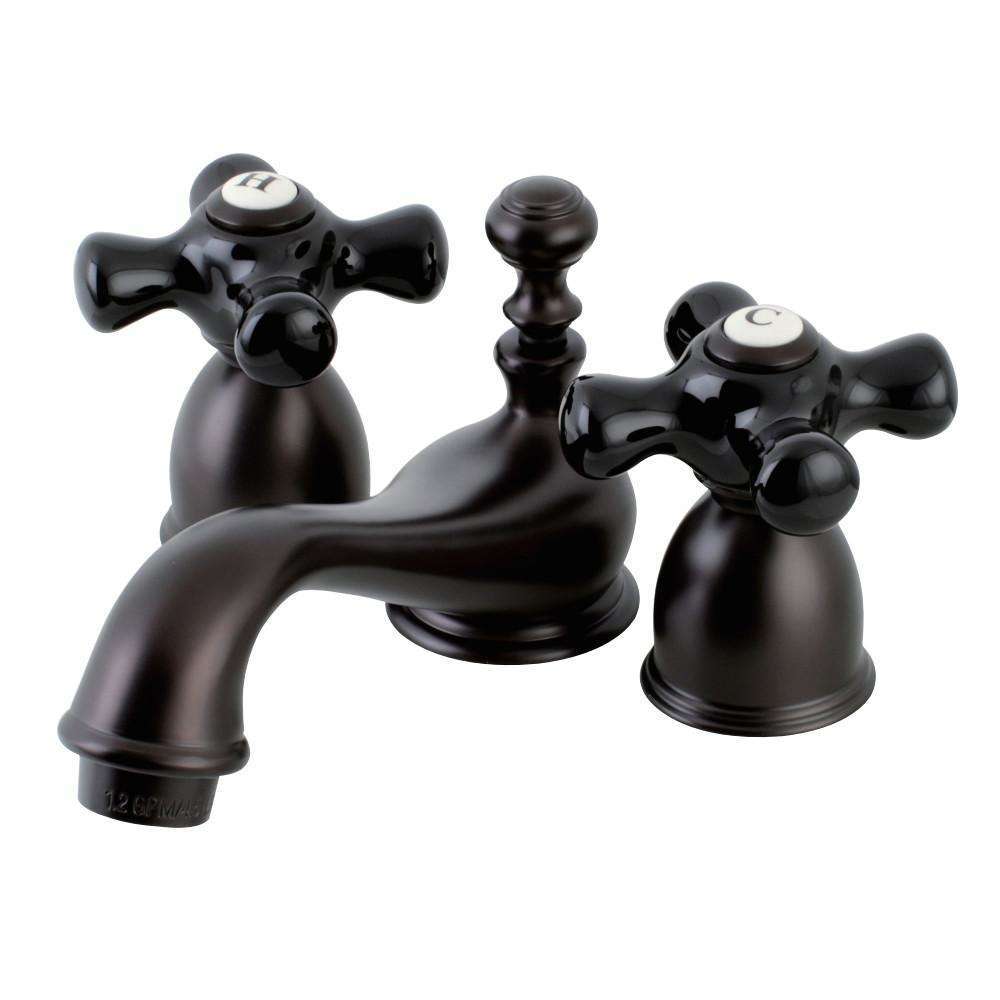 Kingston Brass, Kingston Brass KS3955PKX Duchess Mini-Widespread Bathroom Faucet, Oil Rubbed Bronze