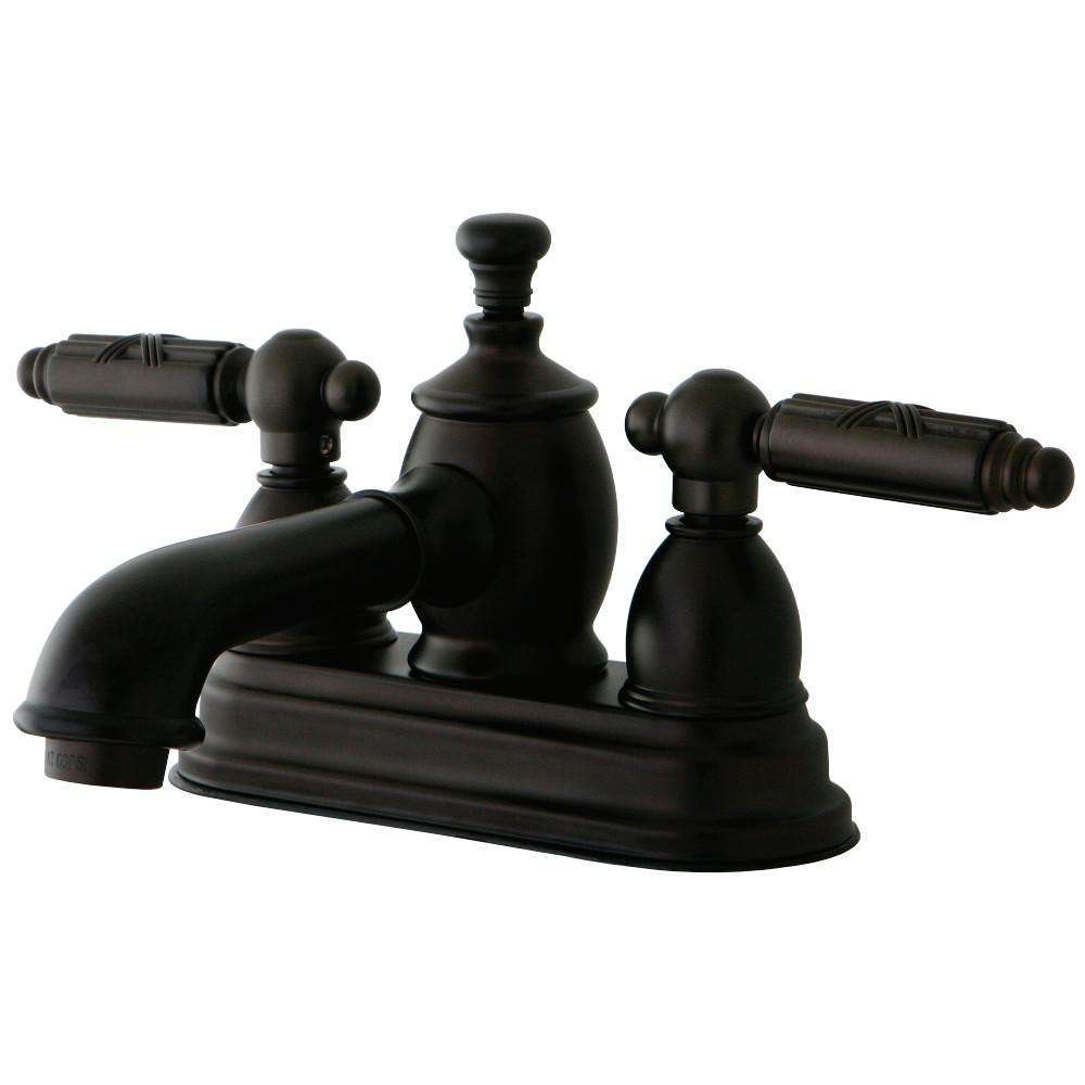 Kingston Brass, Kingston Brass KS7005GL 4 in. Centerset Bathroom Faucet, Oil Rubbed Bronze