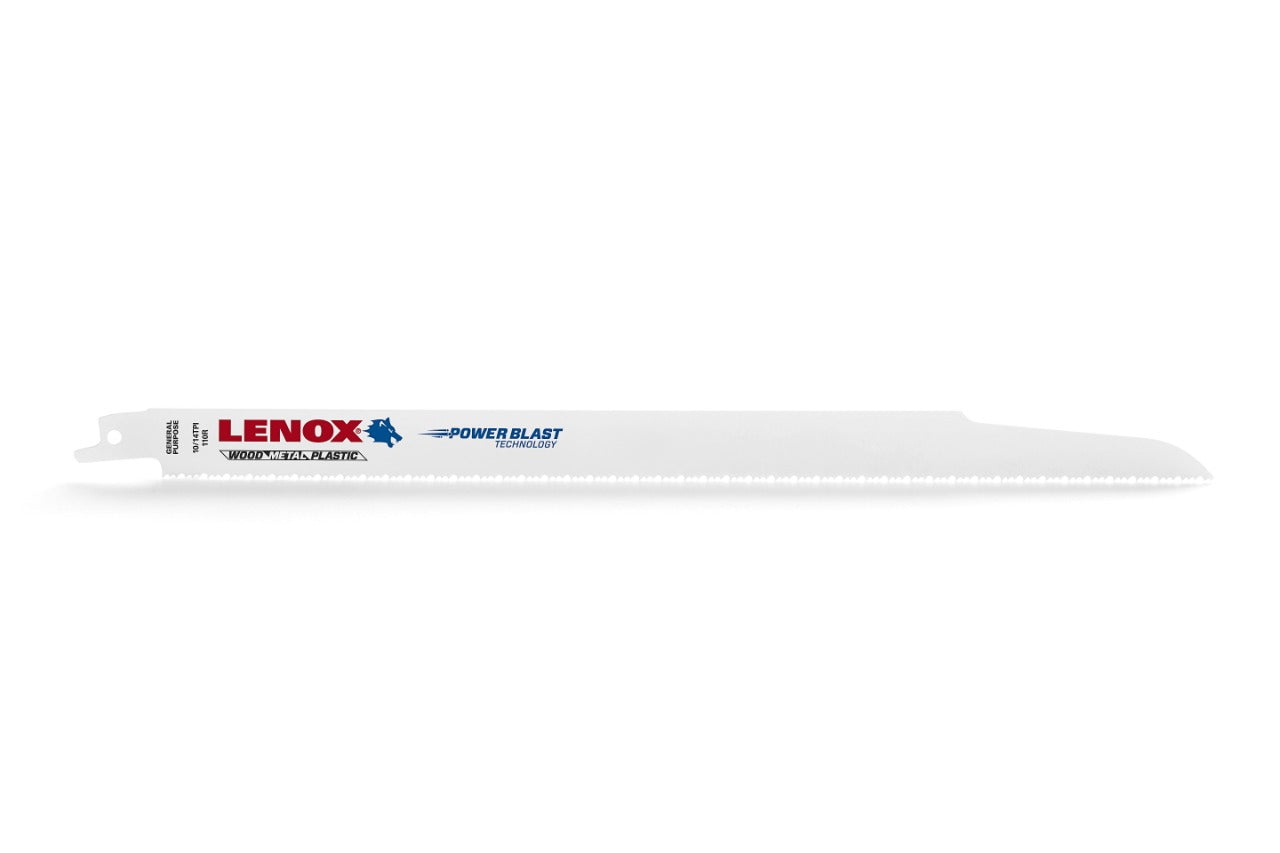 LENOX, LENOX 20583 12"L x 3/4"W, 10/14 TPI Reciprocating Saw Blade 5PK