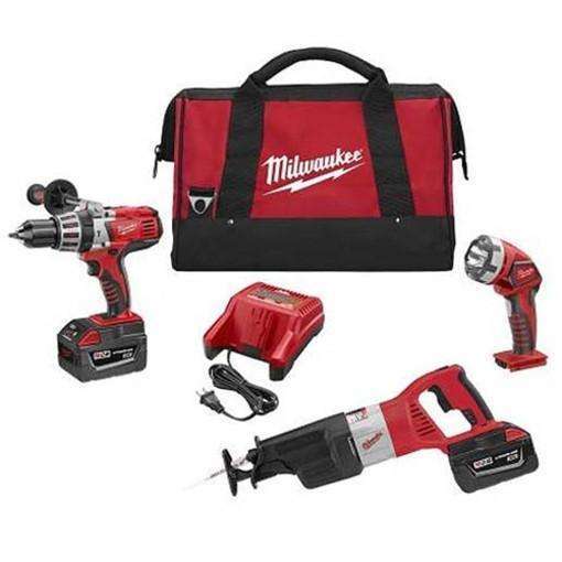 Milwaukee, Milwaukee 0928-23 V28 Lithium-Ion 3-Pack Combo Kit