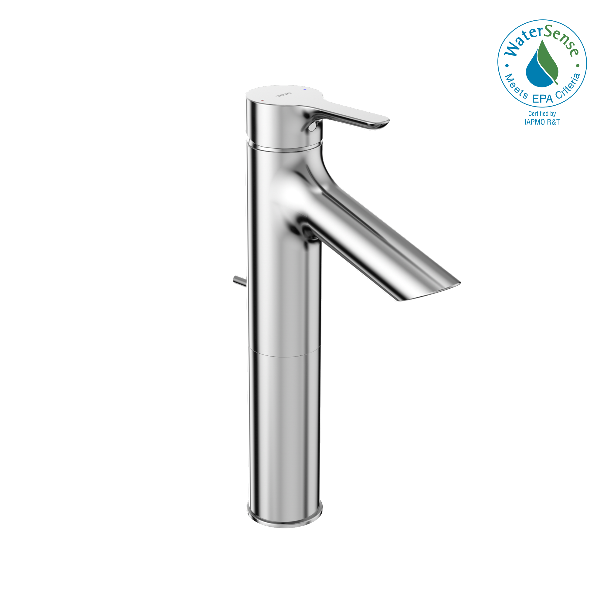 TOTO, TOTO LB 1.2 GPM Single Handle Semi-Vessel Bathroom Sink Faucet with COMFORT GLIDE Technology, Polished Chrome TLS01304U#CP